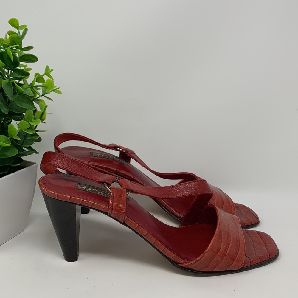 Brighton Rhodes Red pint madras heels - Picture 2 of 16